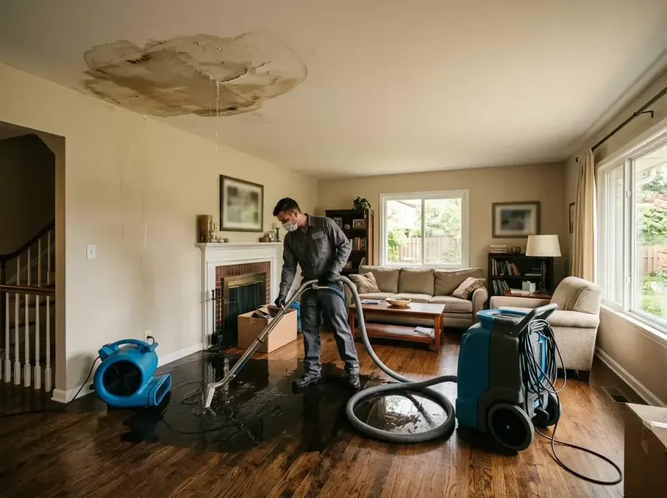 attic-pipe-burst-ceiling-drip-008 — frequently asked questions, Water Damage Restoration & Carpet Care in Annapolis, MD